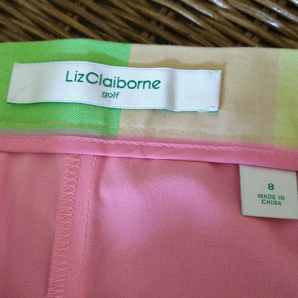 Liz Claiborne Golf Checkered Skort - Picture 3 of 8